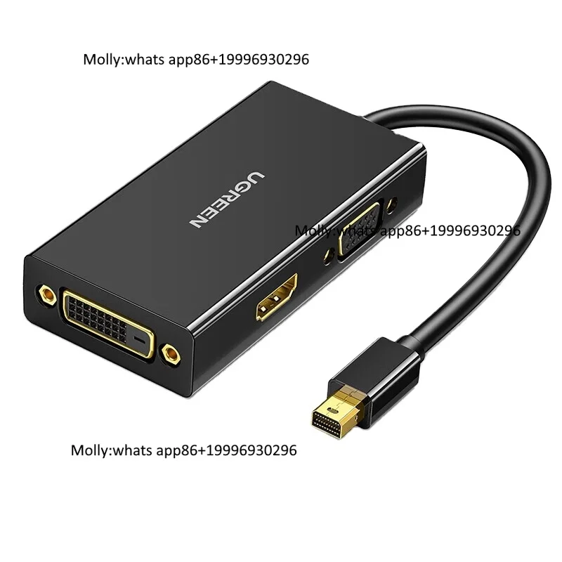 Converter UGREEN MD114 Mini DP to /VGA/DVI Converter 3-in-1 Laptop Docking Station in Stock