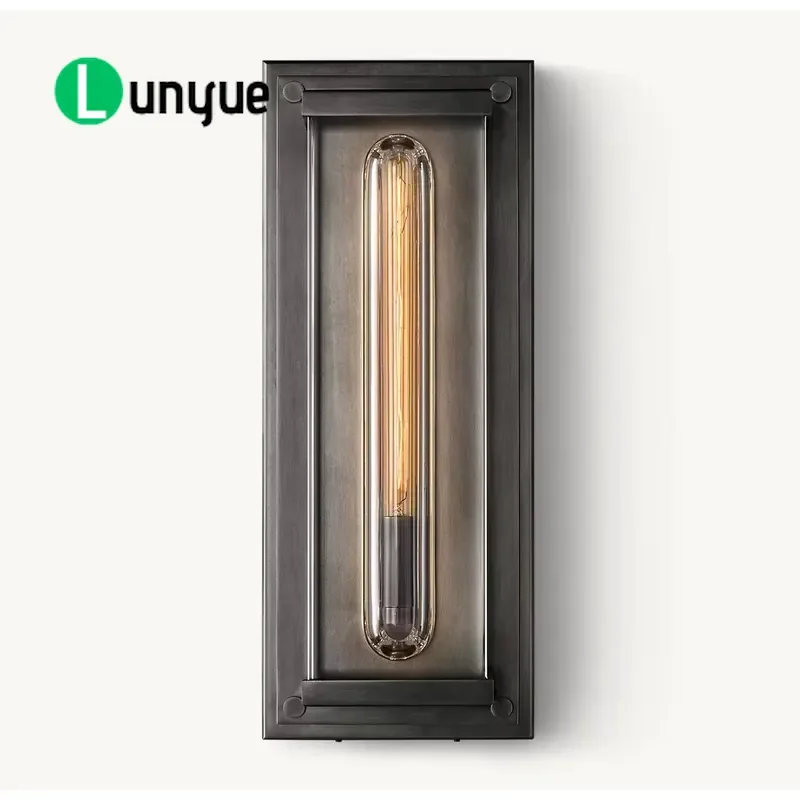 American Modern E26 Wall Lamp Black Iron Nickel Plated Crystal LED Light Source Adjustable Color Temperature For Daily Use
