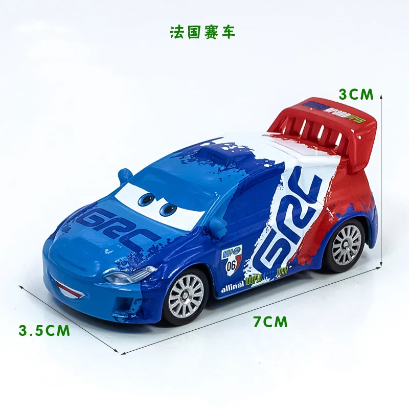 Disney\'s Third Generation McQueen Auto Story Racing Party Old Mohei Samurai Buster Alloy Model Car Toy Speed and Passion