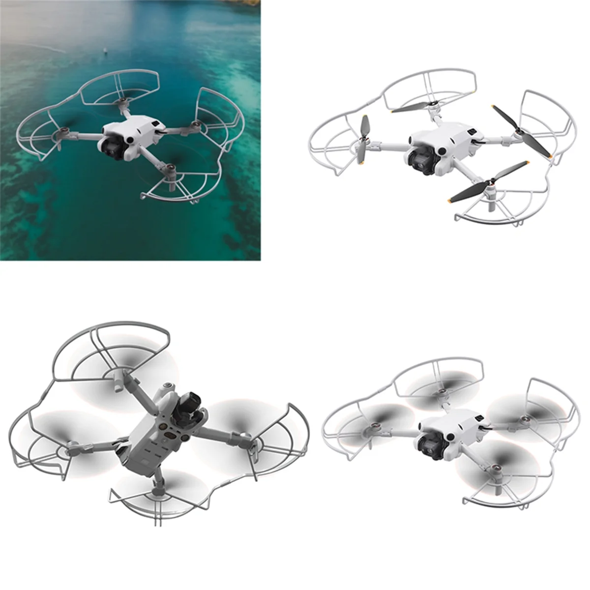 Propellerbeschermer Voor Dji Mini 4 Pro Landingsgestel Geïntegreerde Propellers Beschermer Afscherming Ringen Drone Beschermers Accessoires