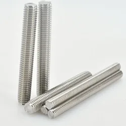 30-500mm Full Threaded Bar 304 Stainless Steel Fully Metric Thread Rod Bolt Screw Fasteners Stud Rods M8 M10 M12 M14 M16 M18 M20