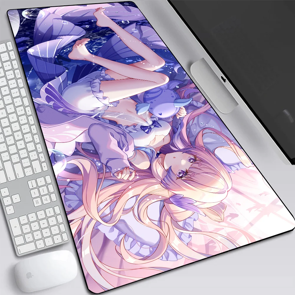 Genshin Impact Sangonomiya Kokomi Large Gaming Mouse Pad Computer Laptop Mousepad XXL Keyboard Pad Desk Mat PC Gamer Mouse Mat