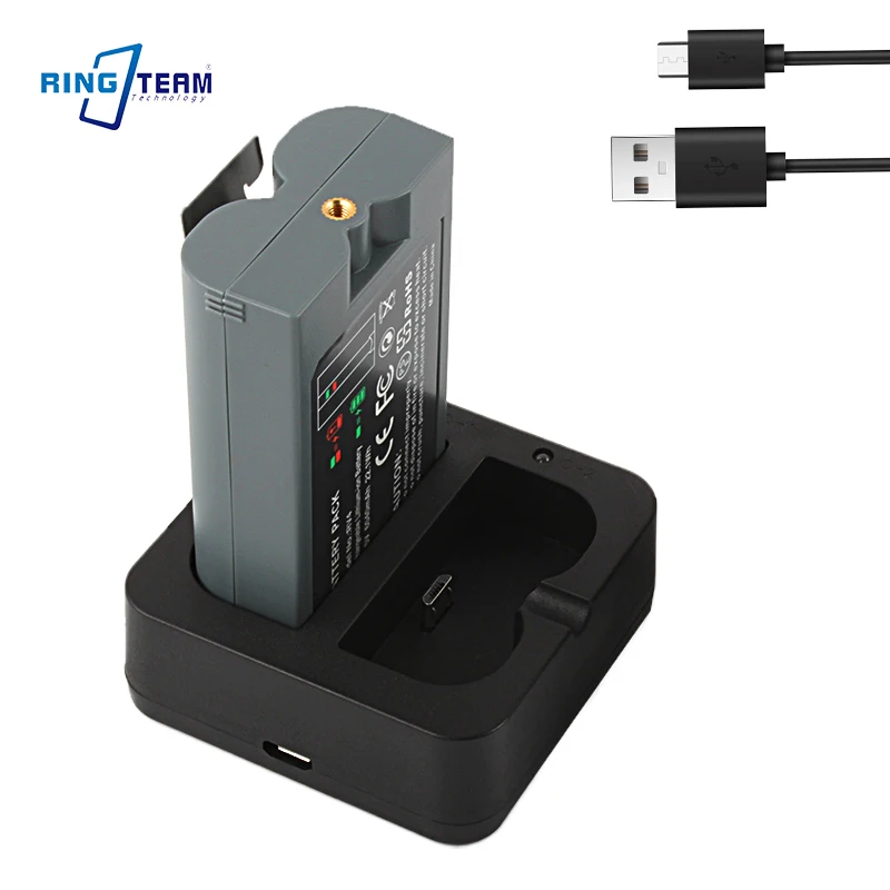 V4 Battery Dual USB Charger  for Ring Video DoorBell 2/3/4, Spotlight Cam & Stick UP Camera Batteries