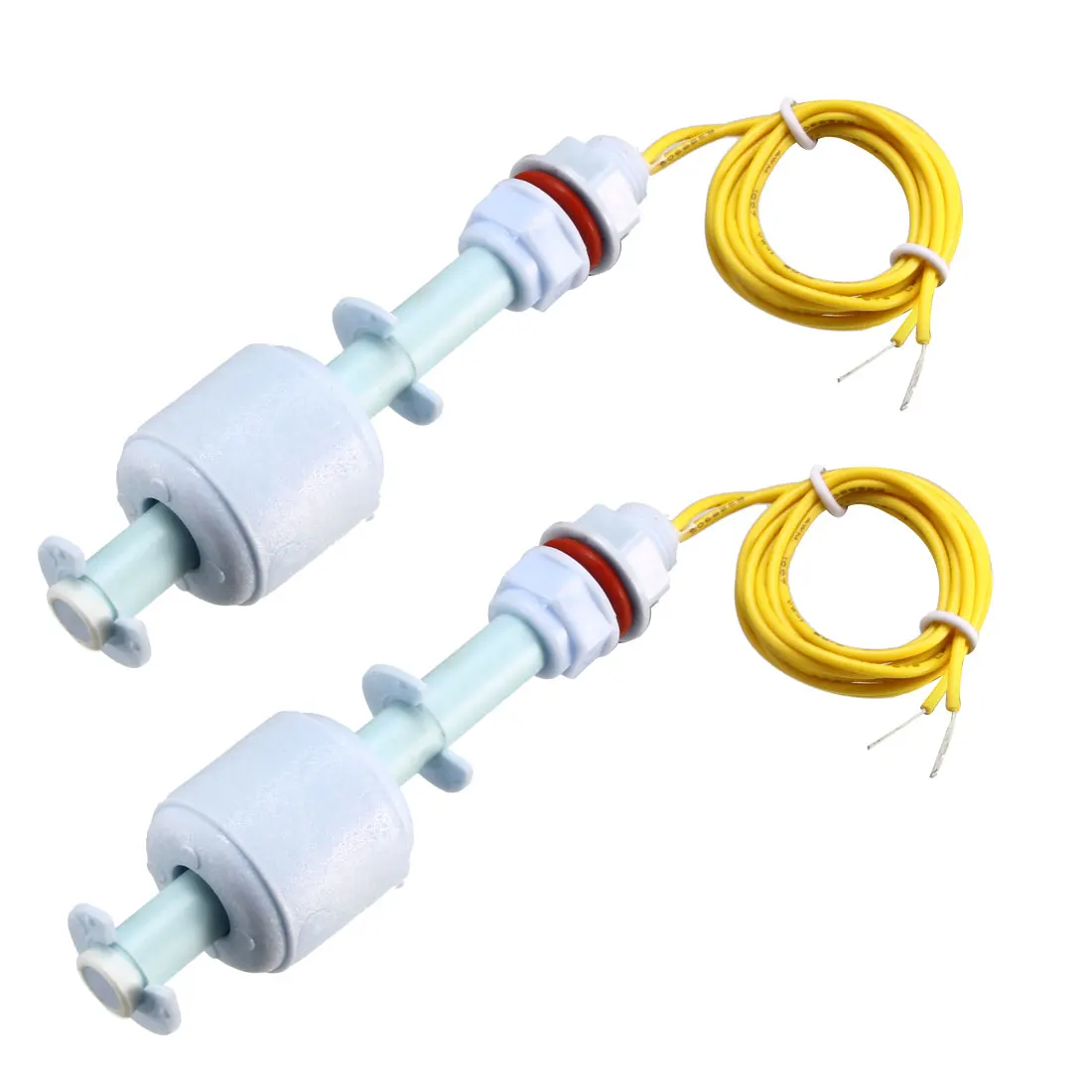 2pcs PP Float Switch M10 90mm Fish Tank Vertical Liquid Water Level Sensor Plastic Blue ZP7510 Float Switch