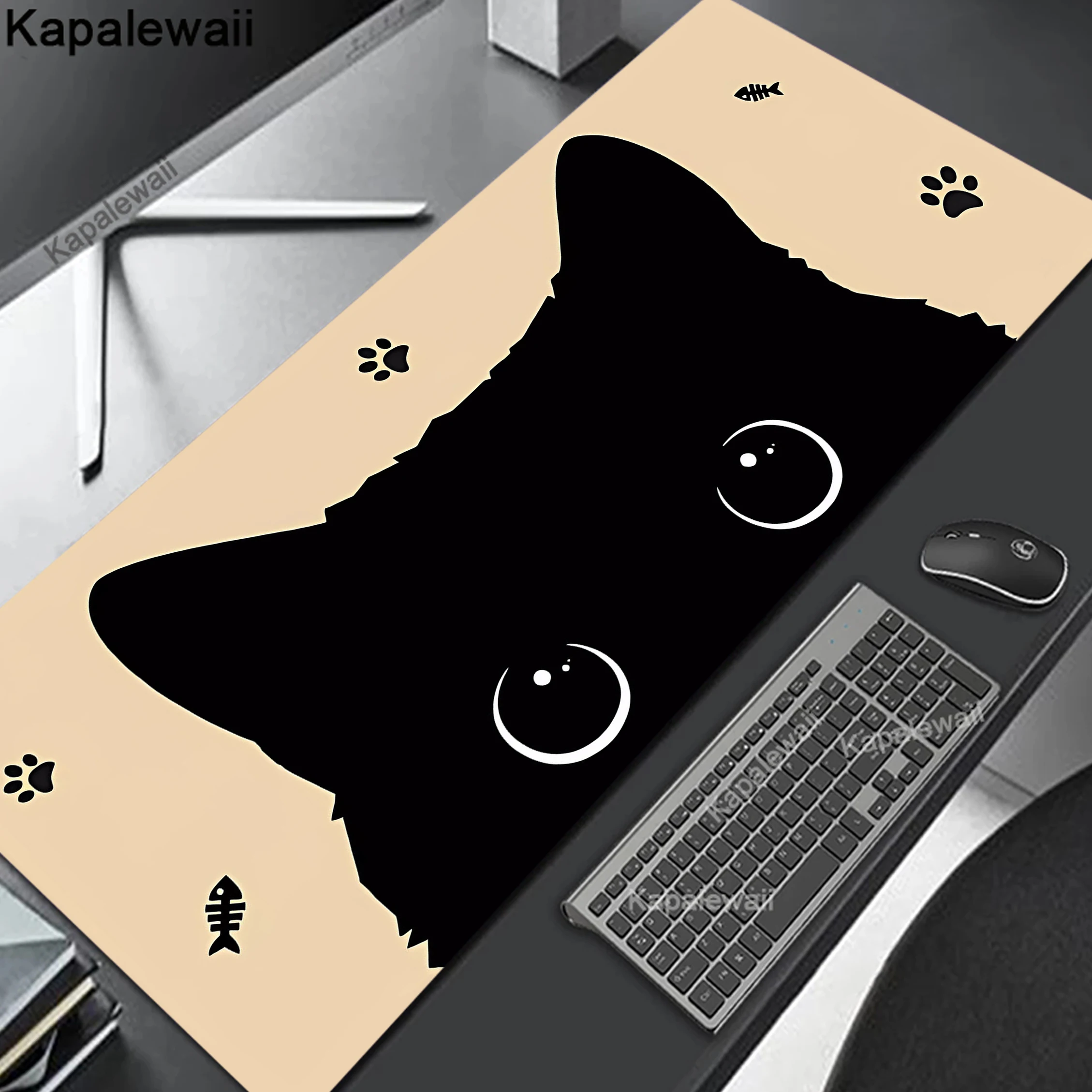 

Large Mouse Pad Cute Cat Computer Mousepad Gamer Company Desk Pad Kawaii Mausepad Office Mouse Mat XXL Big Table Gaming Desk Mat