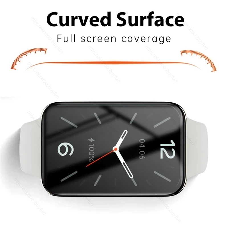 Pelindung Layar Cakupan Penuh PMMA 3D Baru untuk Xiaomi 7 Pro Jam Tangan Pintar Film Pelindung