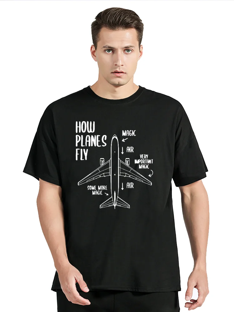 

Новинка, футболка «Как самолеты Fly Engineer Pilot Airplane», хлопковая футболка для фитнеса, уличная одежда, топы унисекс с графикой, футболки, мужская одежда