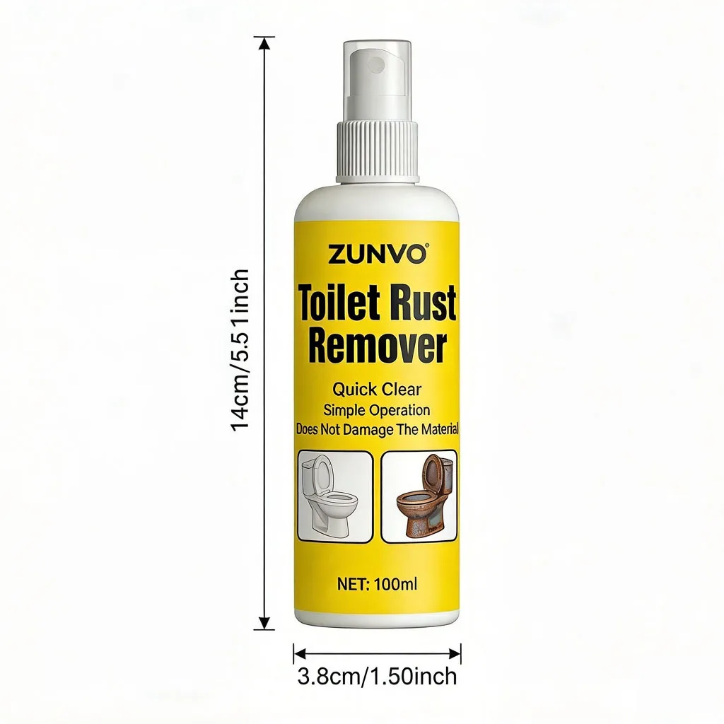 Toilet Rust Remover Spray Quick Clear Simple Operation Does Not Damage Material