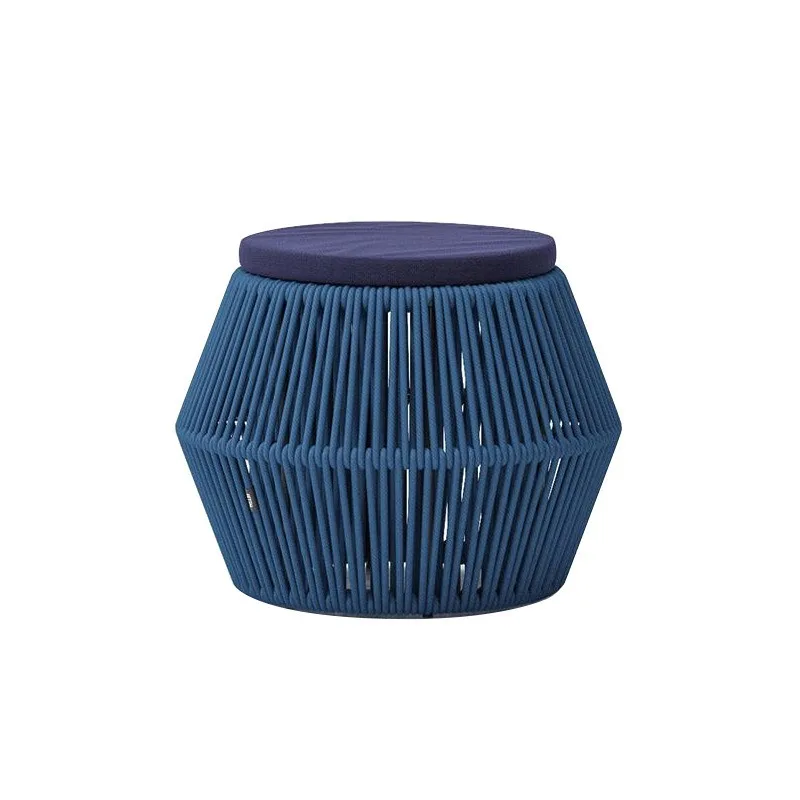 

Round pier designer model house creative balcony flower pot rattan round few garden round stool