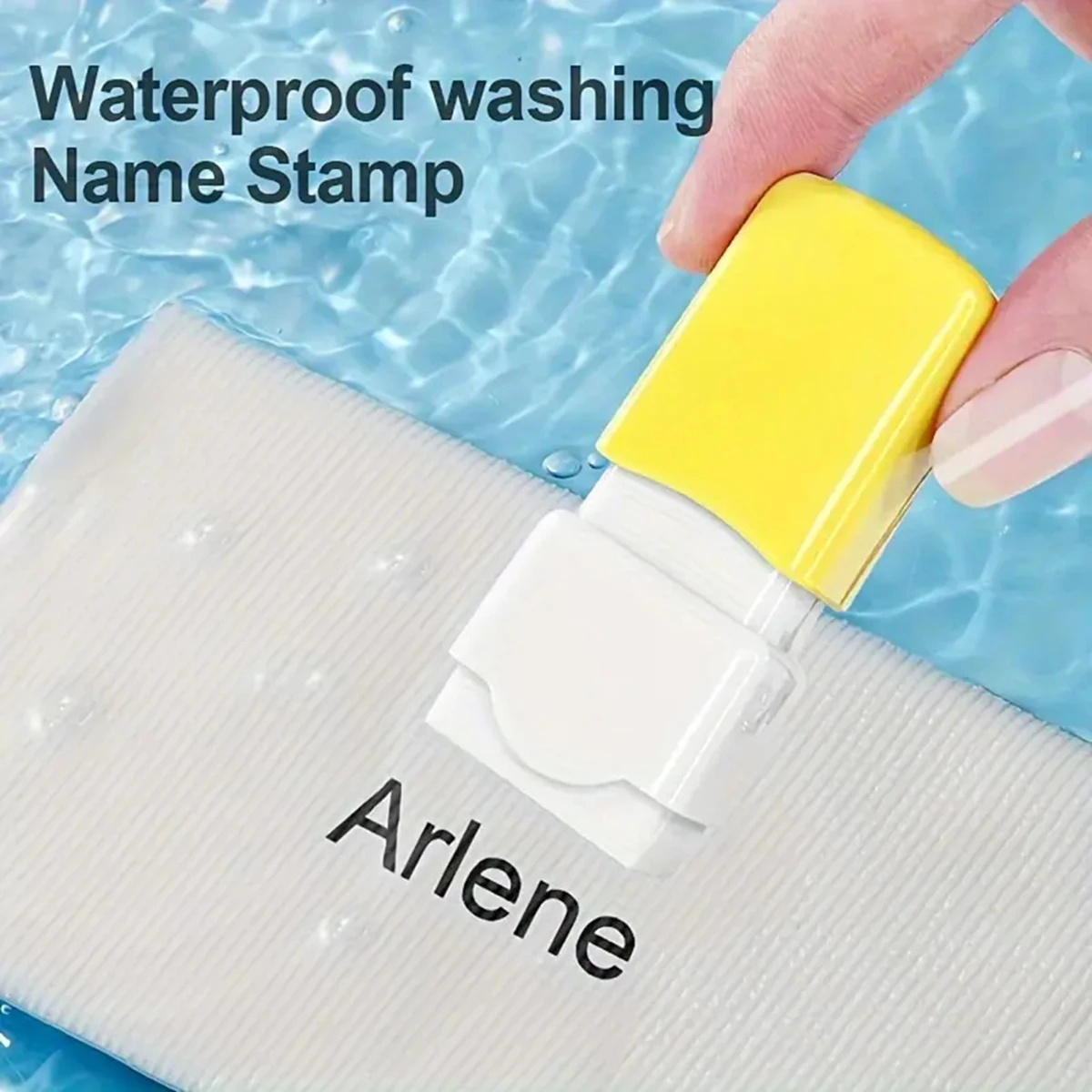 Personalized signature ink pad seal stamp,customized children's name stamp,waterproof and non-fading printed on clothes.