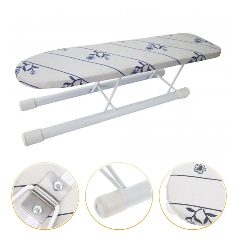 New Foldable Mini Ironing Board Metal Household Ironing Board Rack Sewing Table Portable Clothes Ironing Cover