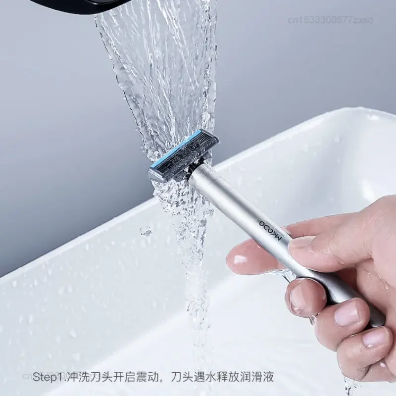 Xiaomi Automatic Integrated Men\'s Shaver Intelligent Shock Knife Inductive Shaving IPX7 Waterproof Safety Sharp Blade Portable