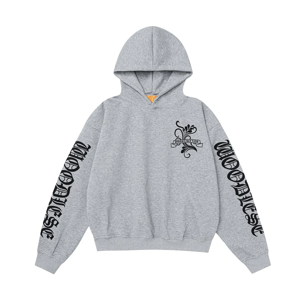 

American Vintage Gothic Letter Print Men Sweatwear Fall Winter Heavyweight Oversized Men Hoodie Unisex Pullover Sweatshirt