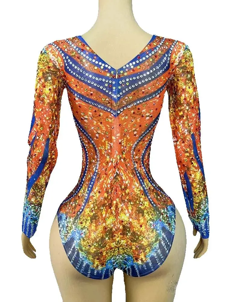 高品質カラー箔押しセクシー弾性ジャンプスーツ2025新作ファッションカスタムレディース服