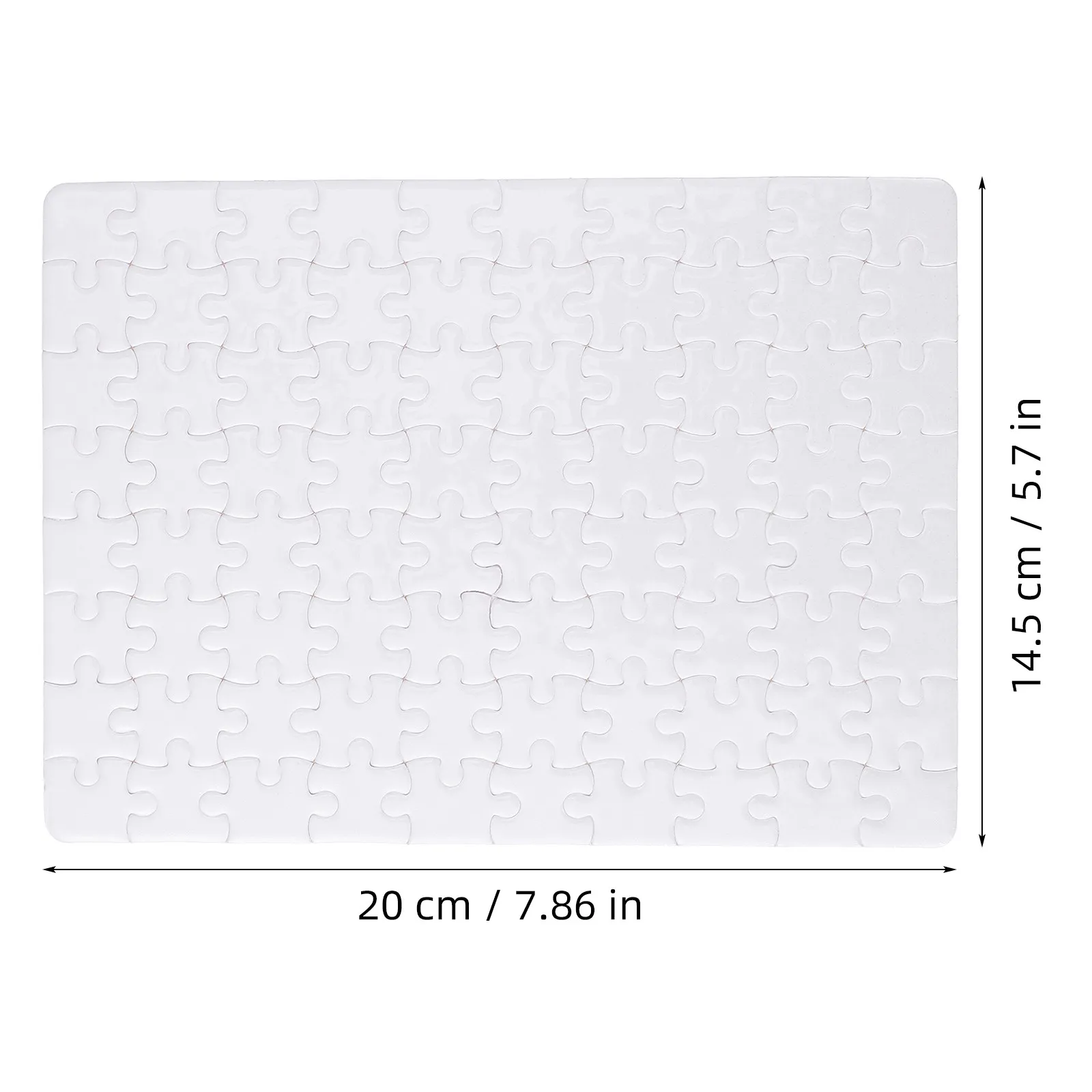 Blank Jigsaw Puzzle Sheets – 4PCS White Sublimation Heat Transfer Puzzle Boards for DIY Drawing & Family Interactive Crafts