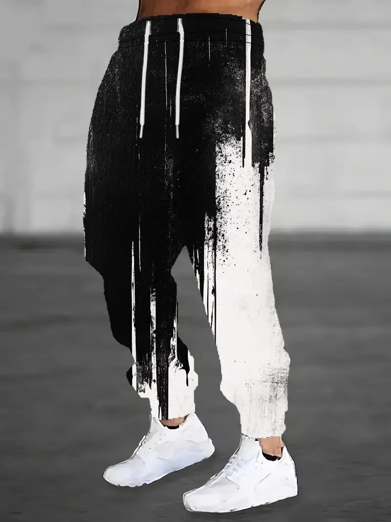 

The new men's trousers for Spring and Autumn 2025 are casual fashionable soft and comfortable with 3D gradient printing