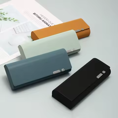 New Glasses Box Japanese Portable Anti-stress PU Sunglasses Case Glasses Storage Box Eyeswear Accessories Box