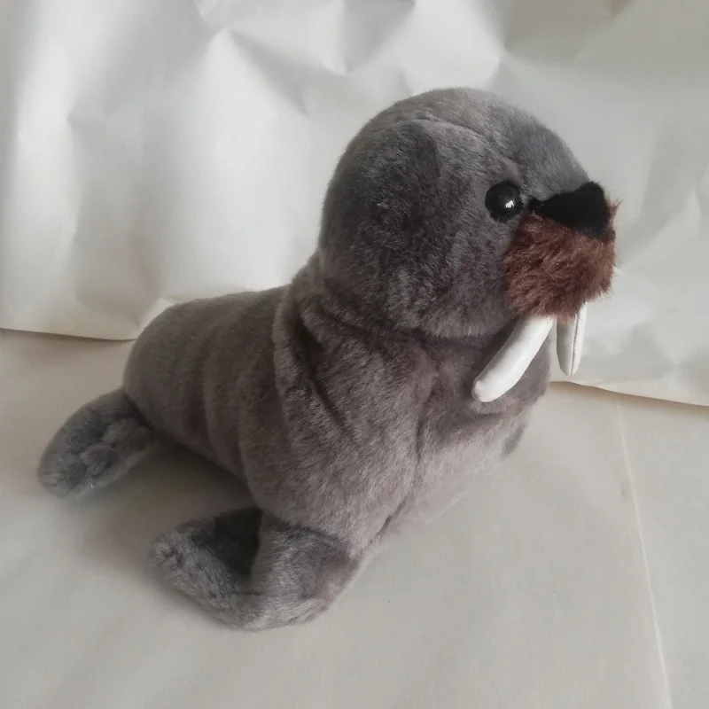 About 30cm Cute Walrus Plush Toy Lovely Marine Animal Walrus Soft Doll Boys And Girls Toys Xmas Gift s0549