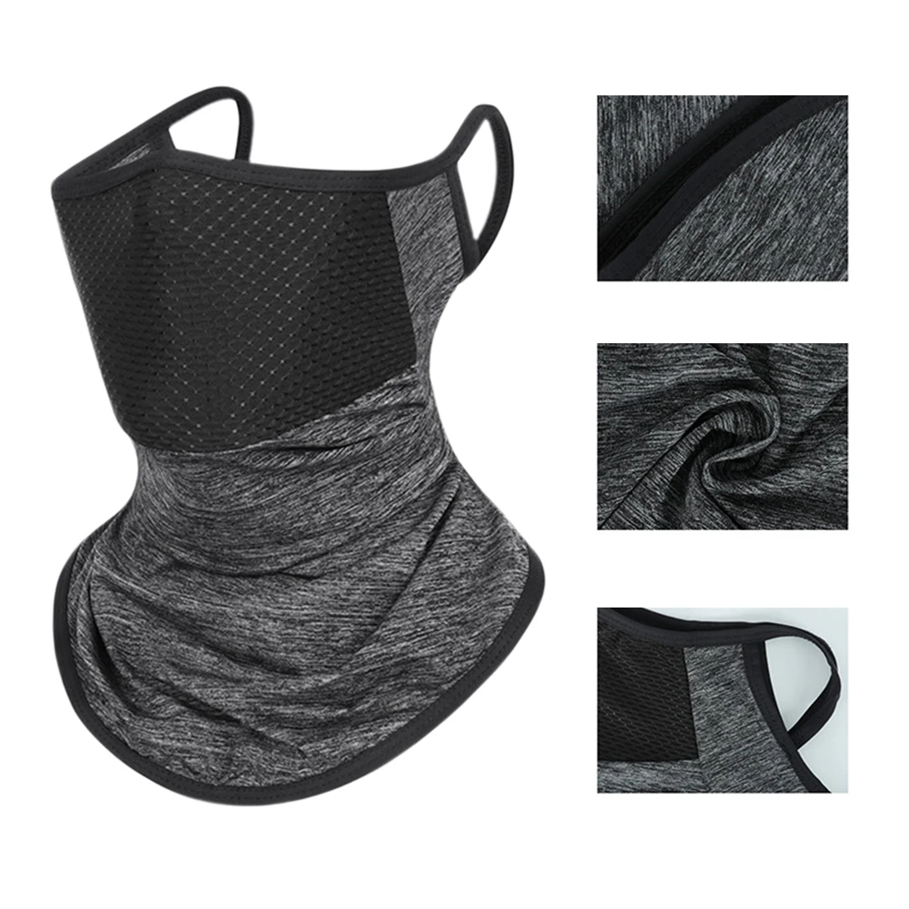 UV-Schutz Vollgesichtsmaske Atmungsaktive Eisseide Fahrrad Halstuch Radfahren Bandana Maske Sommer Outdoor Hängendes Ohrschal
