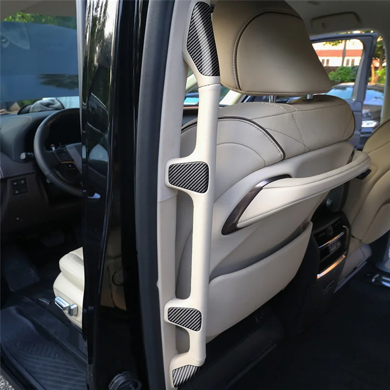 

AS-For Toyota ALPHARD 40 Series 2023+ Car Carbon Fiber Middle Door Armrest Decorative Patch Car Interior Parts Accessories