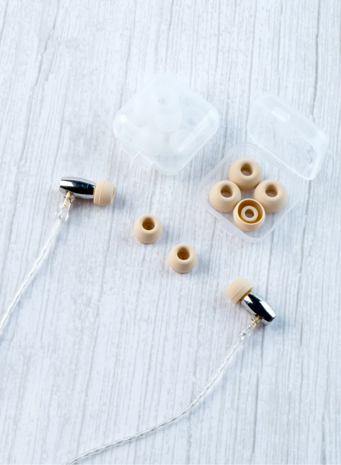 1/16 Pairs(S/M/L/XS) لينة سيليكون استبدال سماعات الأذن واضحة القهوة استبدال منصات الأذن ل KS1 KZ BL03 سماعة جديد