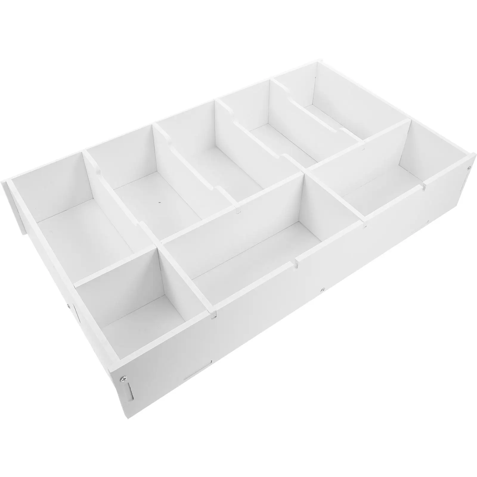 

Drawers Storage Box for Cash Organizer Bills Desktop Register White Toy Money Case PVC Multifunctional High Space