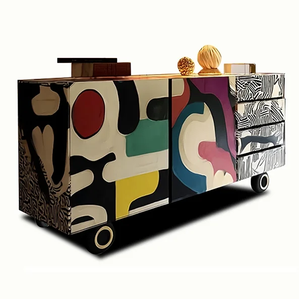 

Original Design, Dopamine Painted Sideboard, Aesthetic Furniture International Pavilion W7