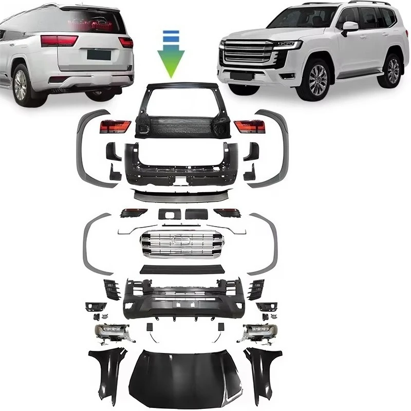 

High-Quality FORToyota Land Cruiser LC200 LC300 2022 Style PP and Steel BODYKIT 2016-2020