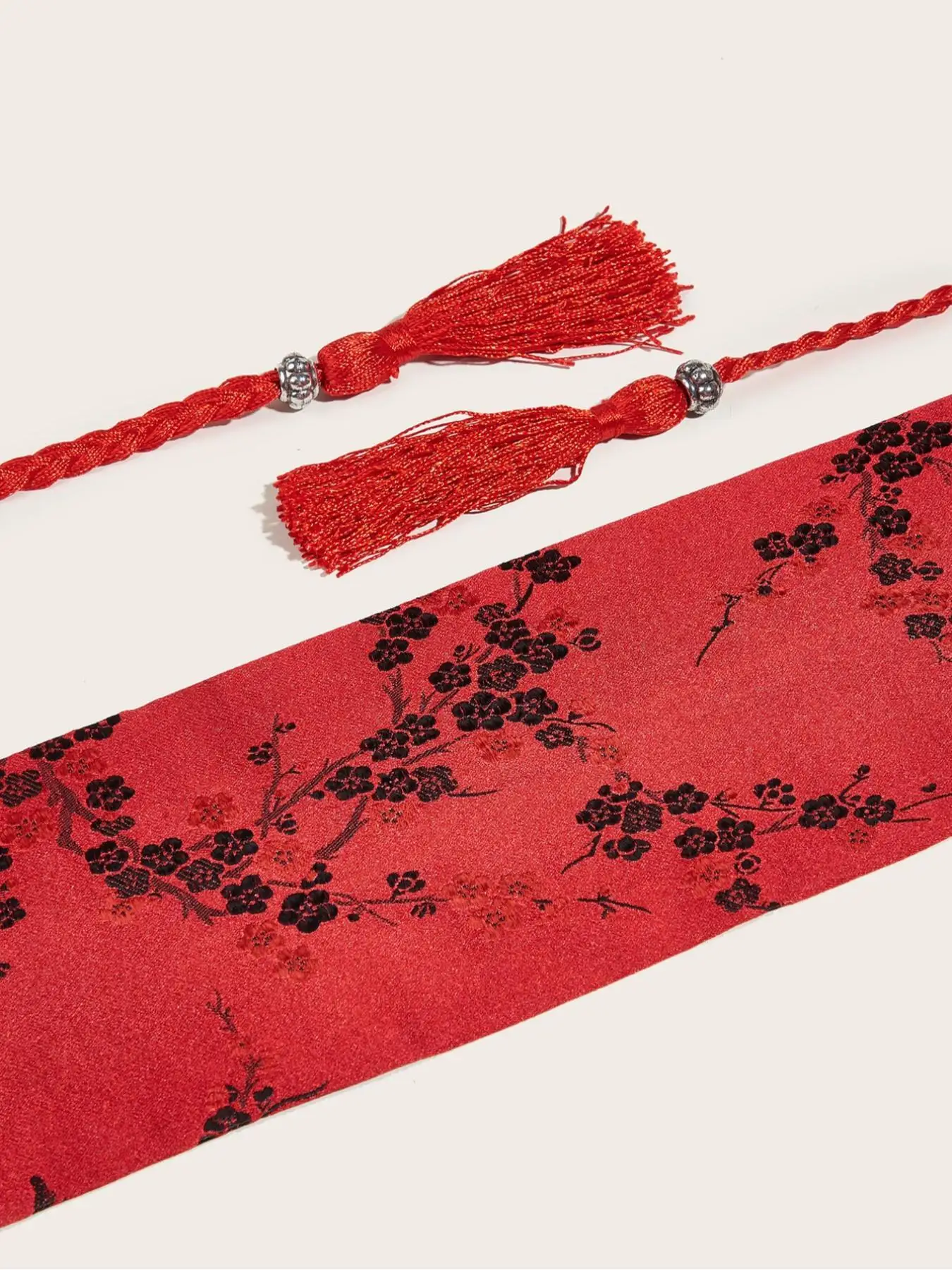 قطعة واحدة من حزام عريض أحمر مطرز عتيق للنساء، حزام قماش على طراز هانفو التقليدي، مناسب للفساتين والملابس الكاجوال، سهل الغسيل اليدوي، تصميم منسوج، فساتين المطابقات، العباءات، مناسب للحفلات، الحرم الجامعي، المواعدة، التنزهات اليومية، عيد الميلاد، عيد الميلاد، عيد الميلاد، عيد الميلاد، مناسبة للارتداء اليومي