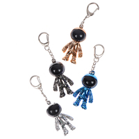 1PC 3D Astronaut Space Alien Keychain Alloy Gift For Gadgets For Keychain Holder