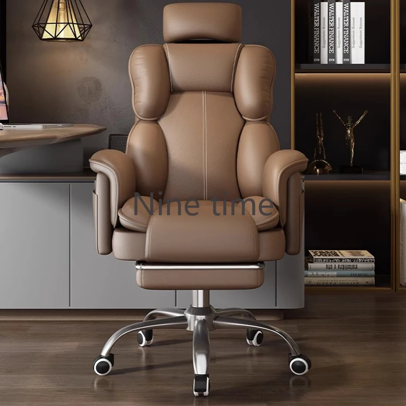 Office Chair With Leg Rest Relax Individual Armchair Bedroom Comfortable Luxury Ergonomic Backrest Posture Correction Furniture