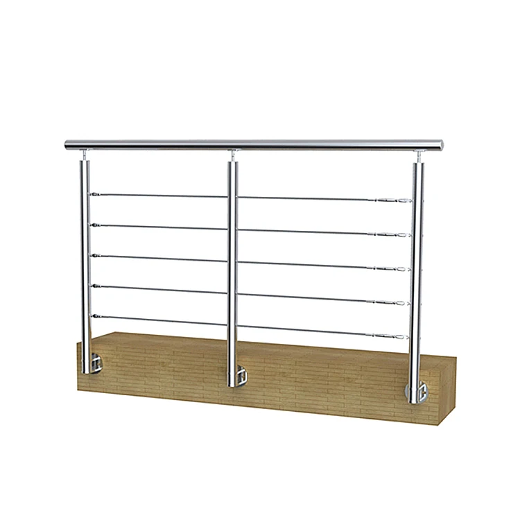 Customization Elegant Balustrades & Handrails Indoor Outdoor 304 Stainless Steel Brushed Round Pipe Rust-Proof Durability