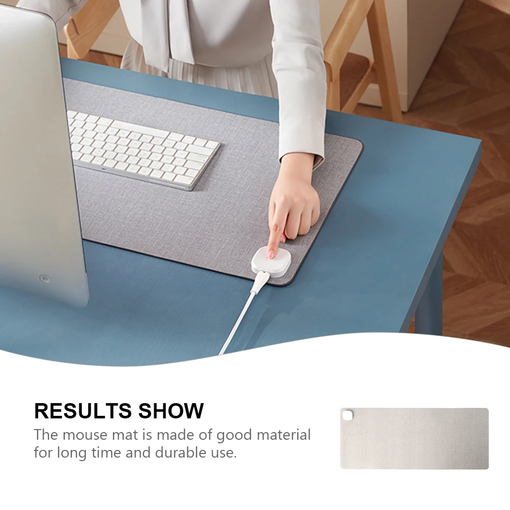

Heating Mouse Pad Pads Mat for Desktop Electric Cotton Linen Heated Home Office