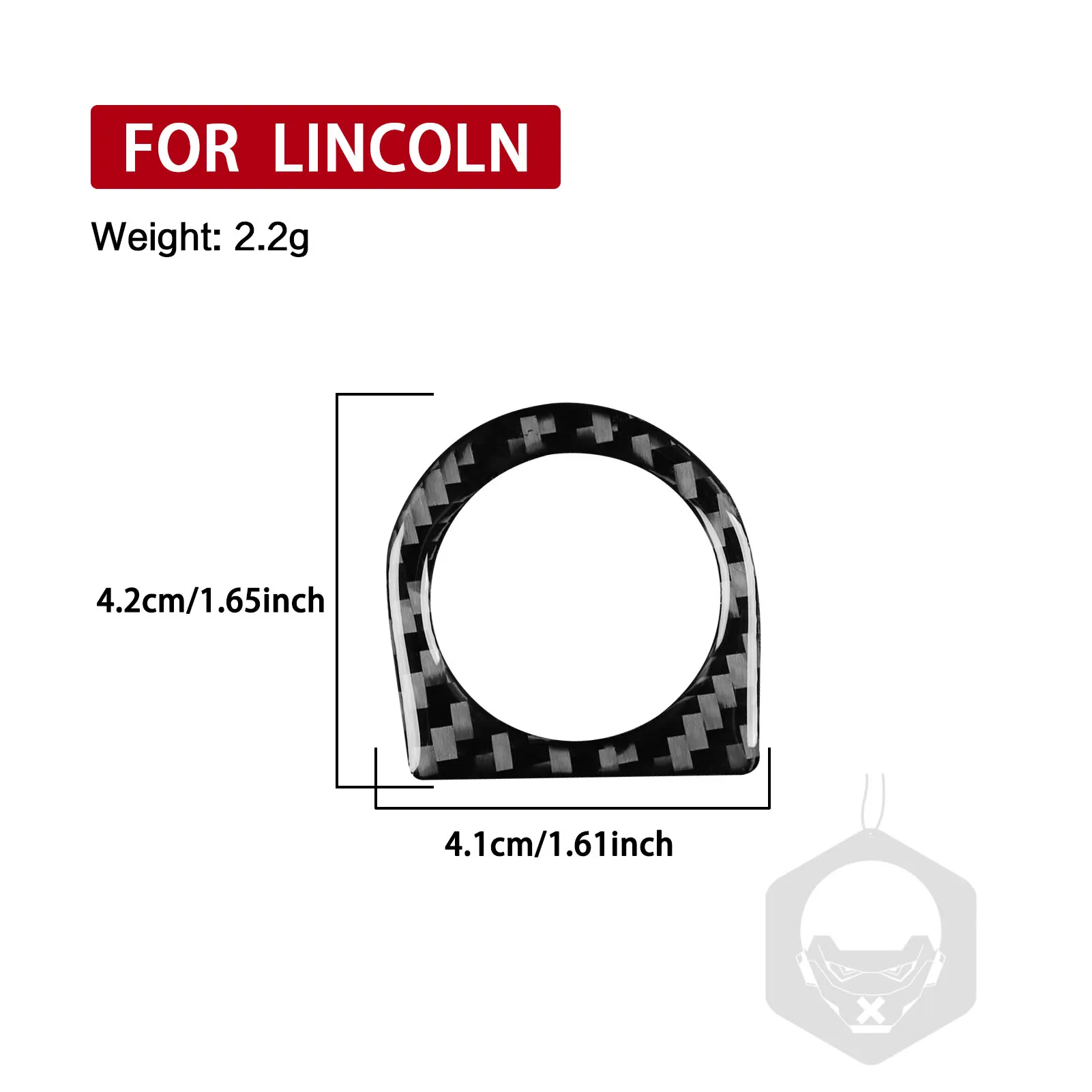 Real Carbon Fiber Car Accessories Key Hole Engine Start Decorative Trim Cover Soft Sticker For Lincoln Navigator 2007-2014 view 6