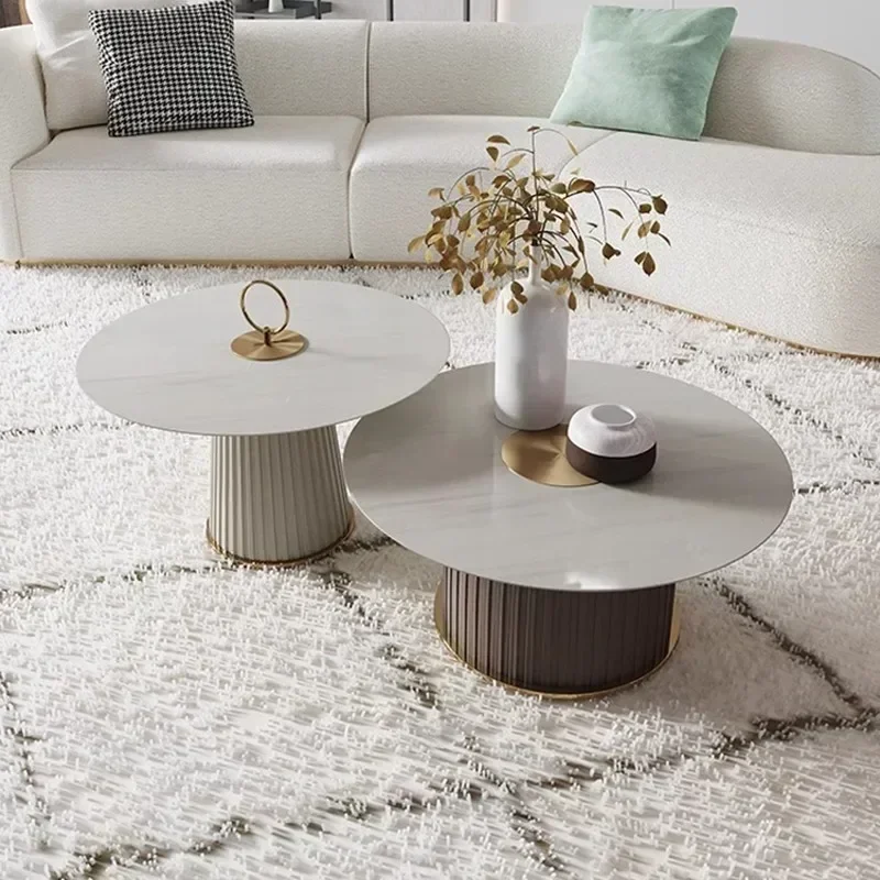 

Vintage Coffee Table Floor Minimalist Storage Console Table Sofas Dining Corner Marble Mesa De Centro De Sala Home Furniture