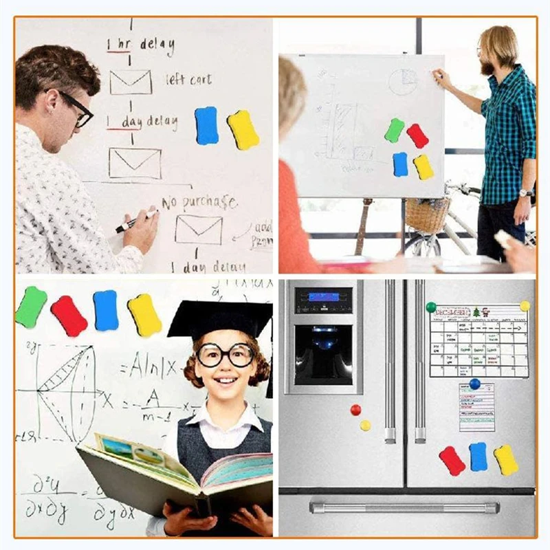 1/3 Stücke Hohe Qualität Mini Knochen Bunte Magnetische Whiteboard Radiergummis Trocken abwischbaren Marker Reiniger Lehrer Schule Büro Whiteboard 2022