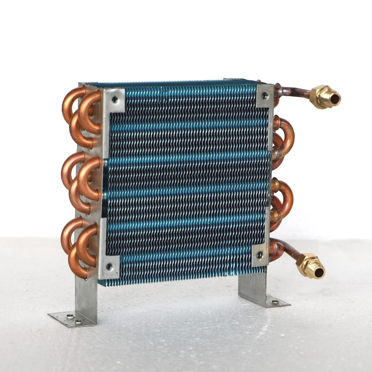 

CP3X6X120 condenser radiator with threaded connector quick connector water-cooled copper tube fin evaporator