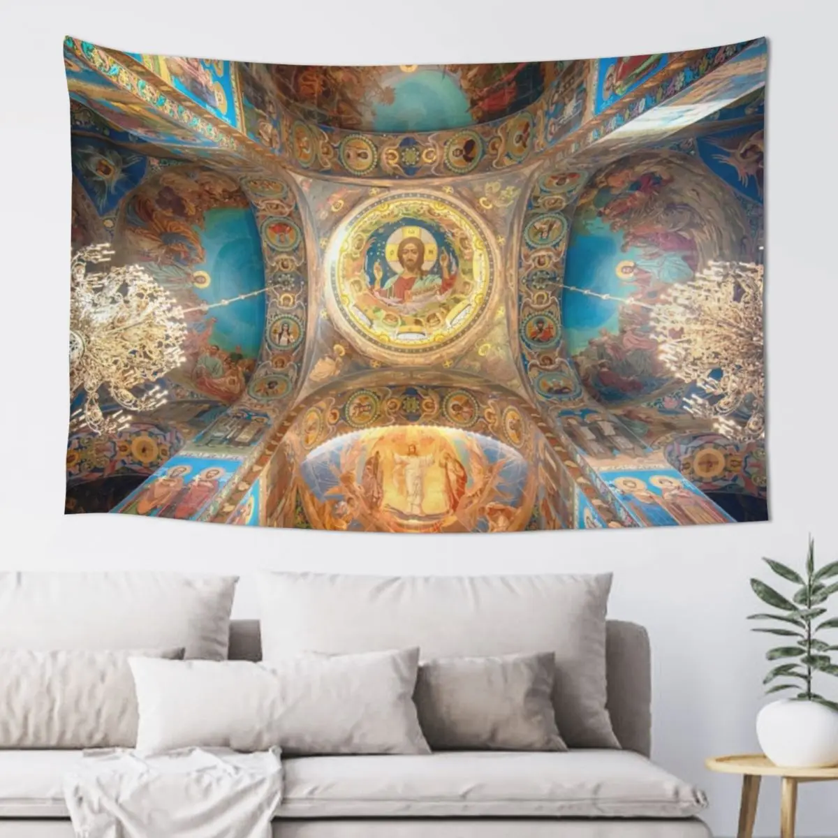 Церковь Спасителя на пролитанной кровью в Санкт-Петербурге, Россия Гобелен Декоративные настенные фрески Декор Домашний гобелен