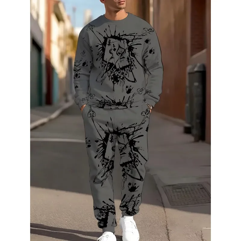 men-round-neck-sweater-set-3d-poker-pattern-printed-casual-comfortable-fashion-autumn-winter-new-style-top-and-pants-outfit