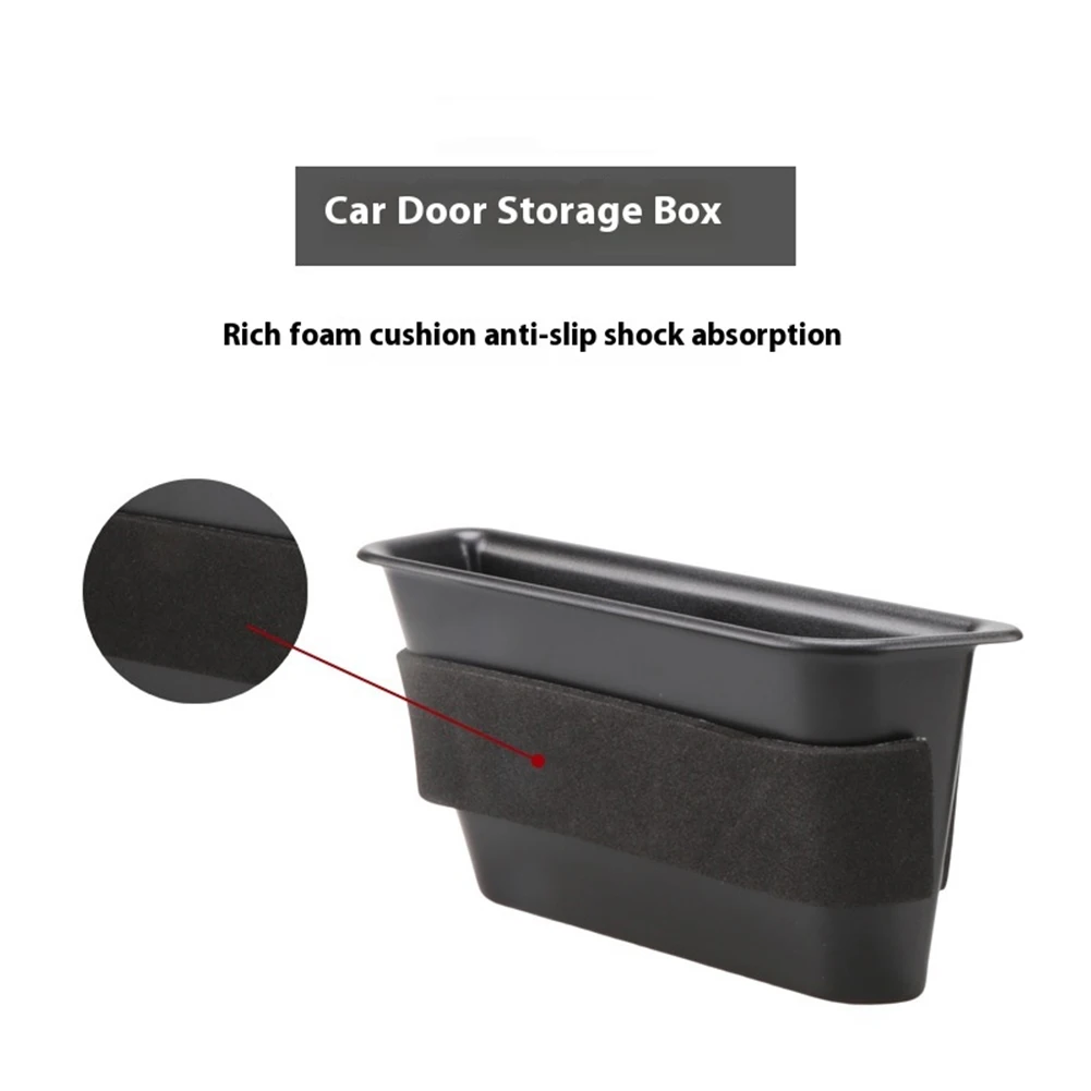 

Car Door Handle Storage Box ABS Plastic Car Armrest Container Front Door Handle Storage Organizer for Ford Mustang 2015+