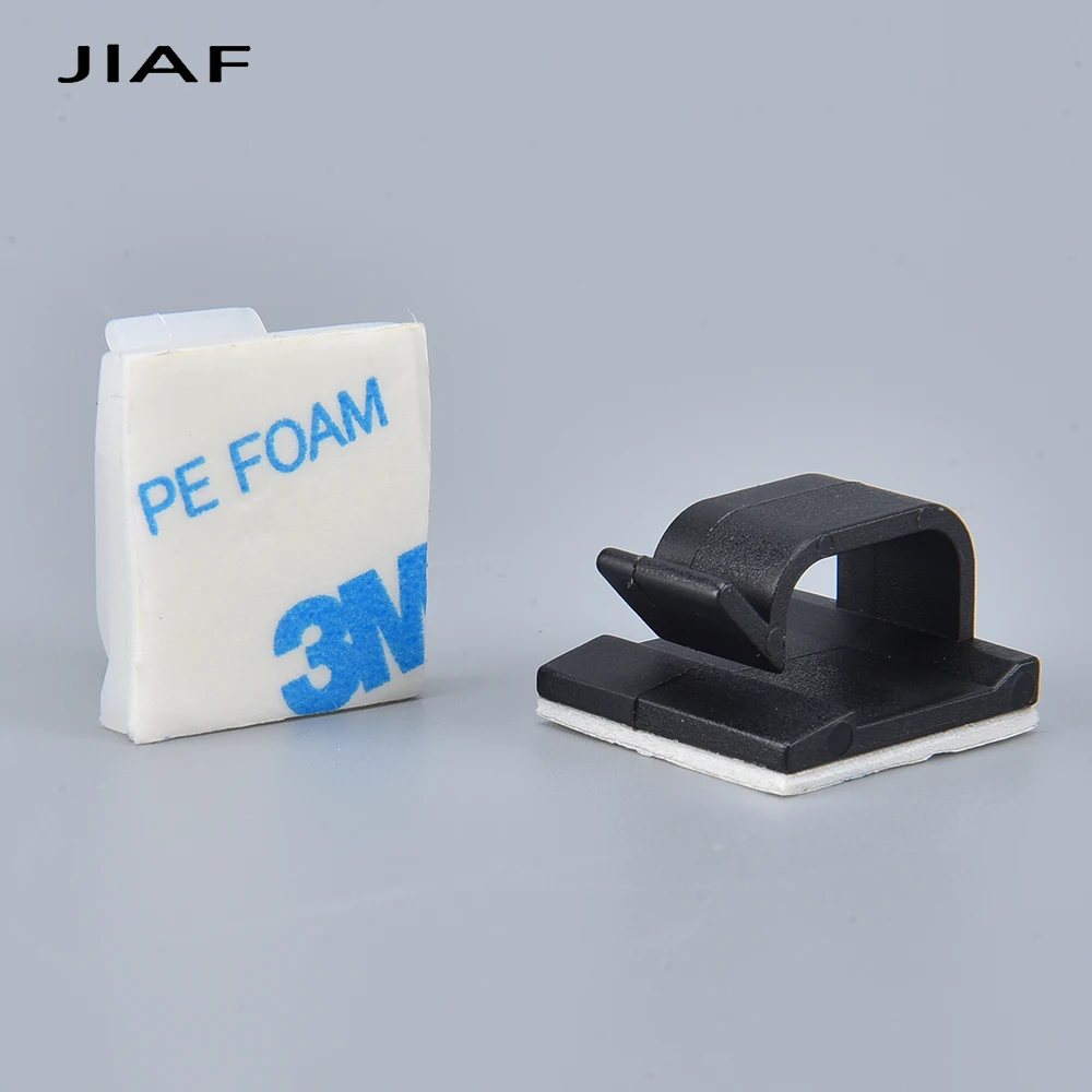 10/50PCS Sujeta Cable Organizer Clips Self Adhesive Fixations Cord Clearance Wall Mounted Hook Wire Manager Cable Tie Holder