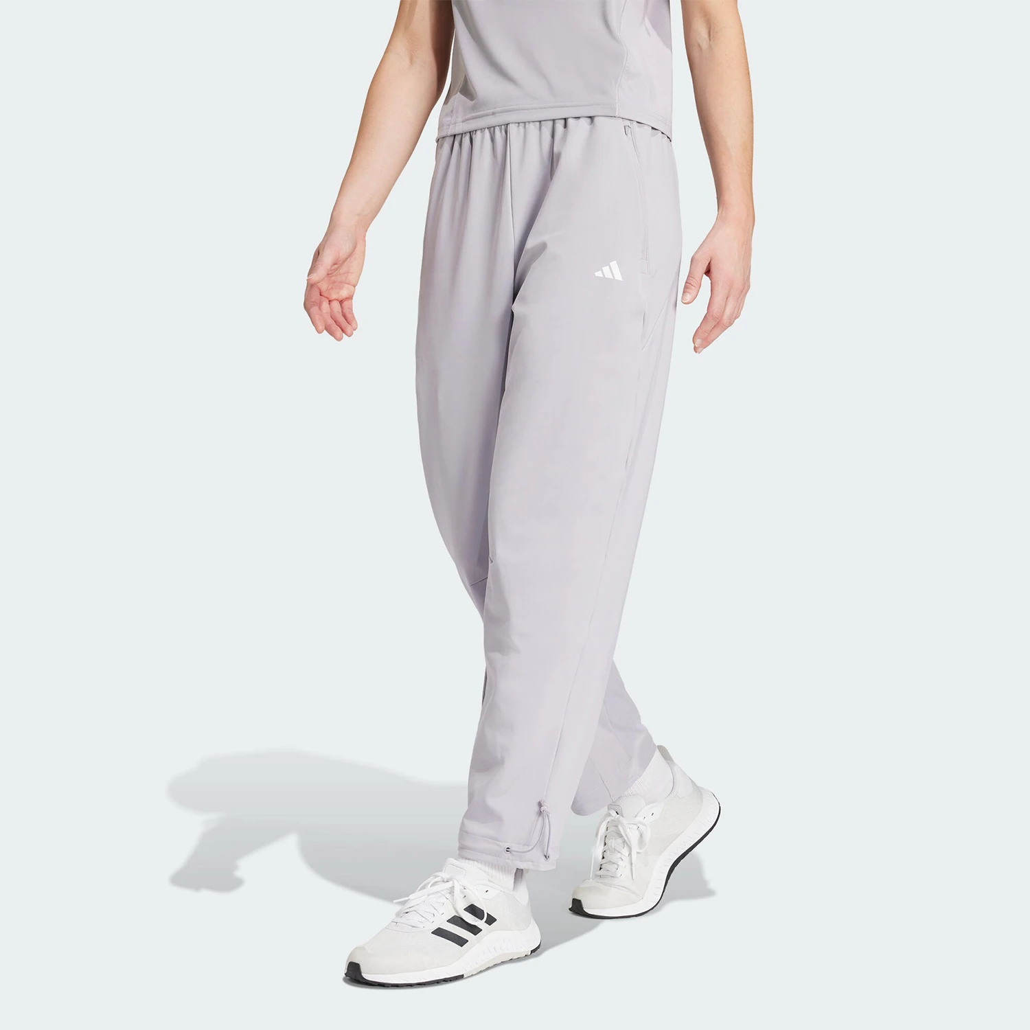 

Оригинальные женские теплые спортивные брюки adidas TRN P CR с манжетами IX6848