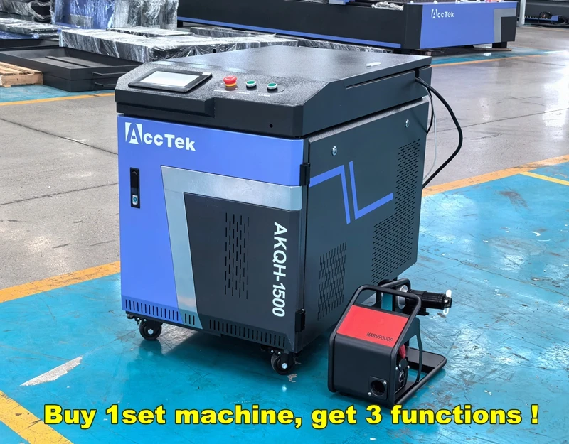 Au3tech HW980 Handheld Laser Head Laser 3 in 1 Machine Laser Cleaning Welding Cutting 1500w/2000w/3000w for Aluminum Steel Brass