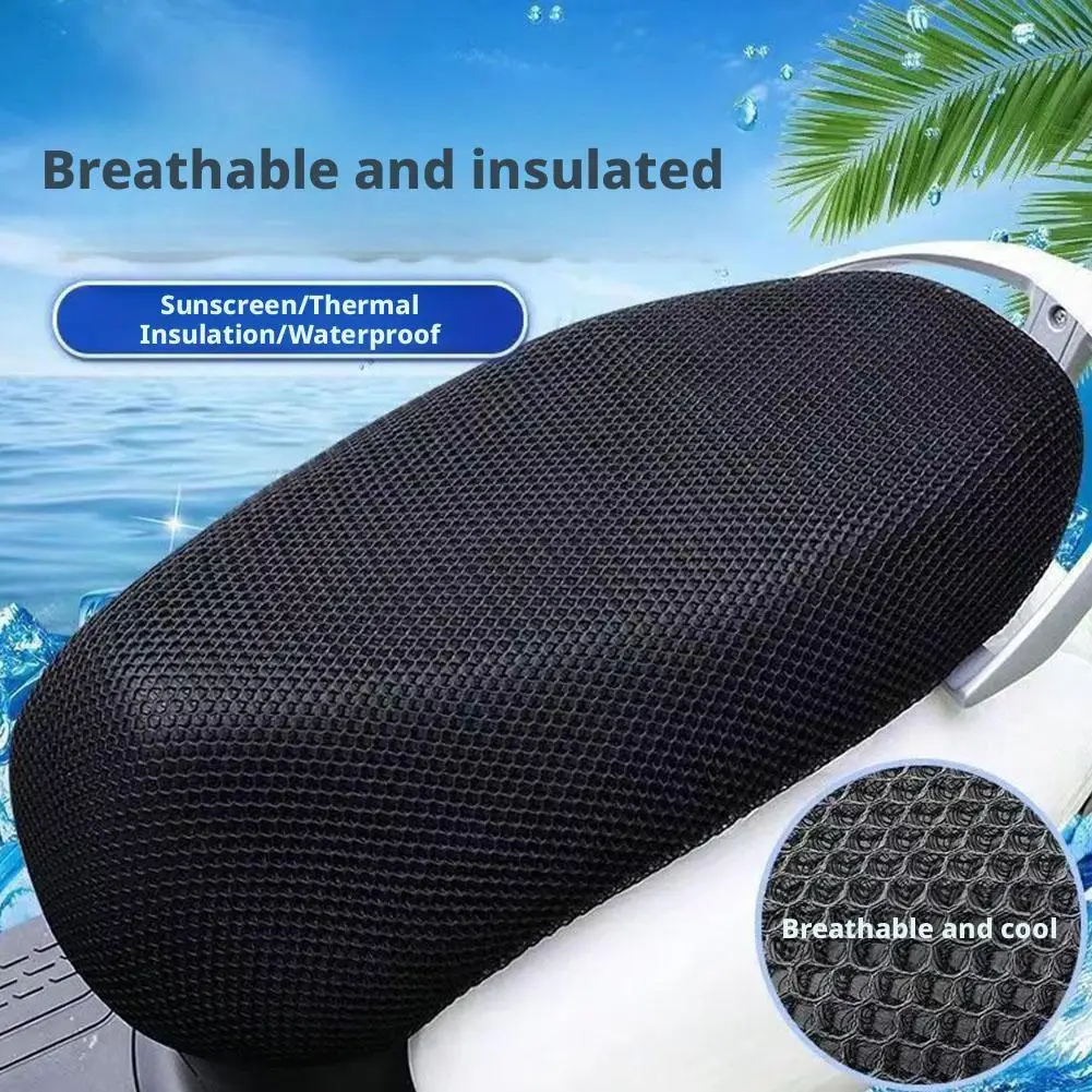 

High-end Motorcycle Universal Stretchable Leather Rainproof Cushion Waterproof Dustproof Cover Net Cover Motorbike Sea K3a9
