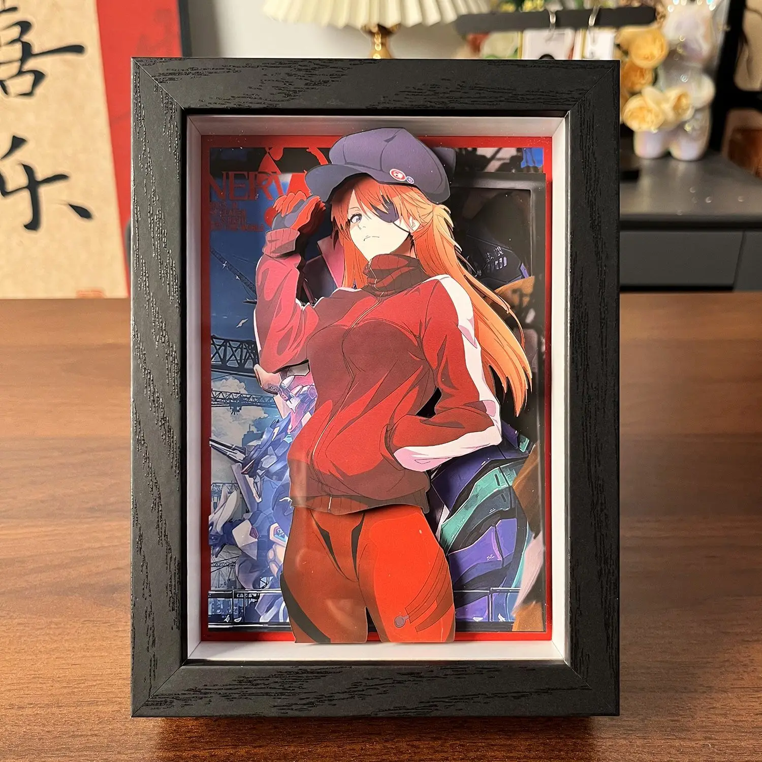 

New Century Evangelion Frames Night Light Anime Usb Pictures Display Storing Photo Frame Decor Night Lamp Toys Kids Gifts