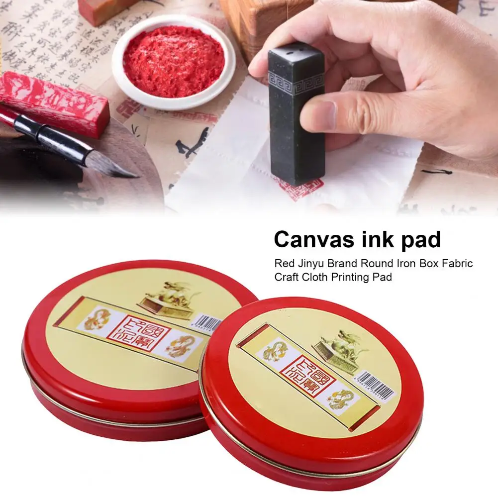 Company Seal Small Size Calligraphy Chinese Yinni Pad Stamp Ink Paste for Living Room