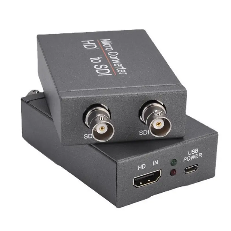 AA08-Dual Display Compatible To SDI Converter Adapter 2Pcs Video Conversion For Camera Home Theater