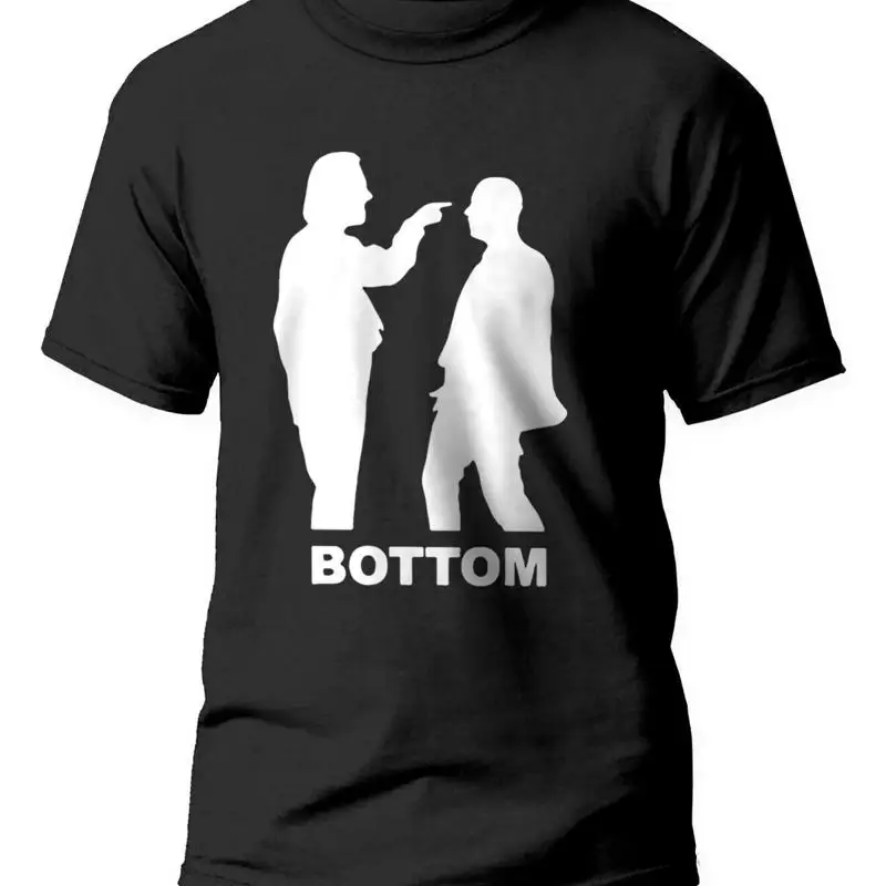 

Bottom Rik Mayall Funny TV Show Tee Top Gifts Christmas funny Gym gift