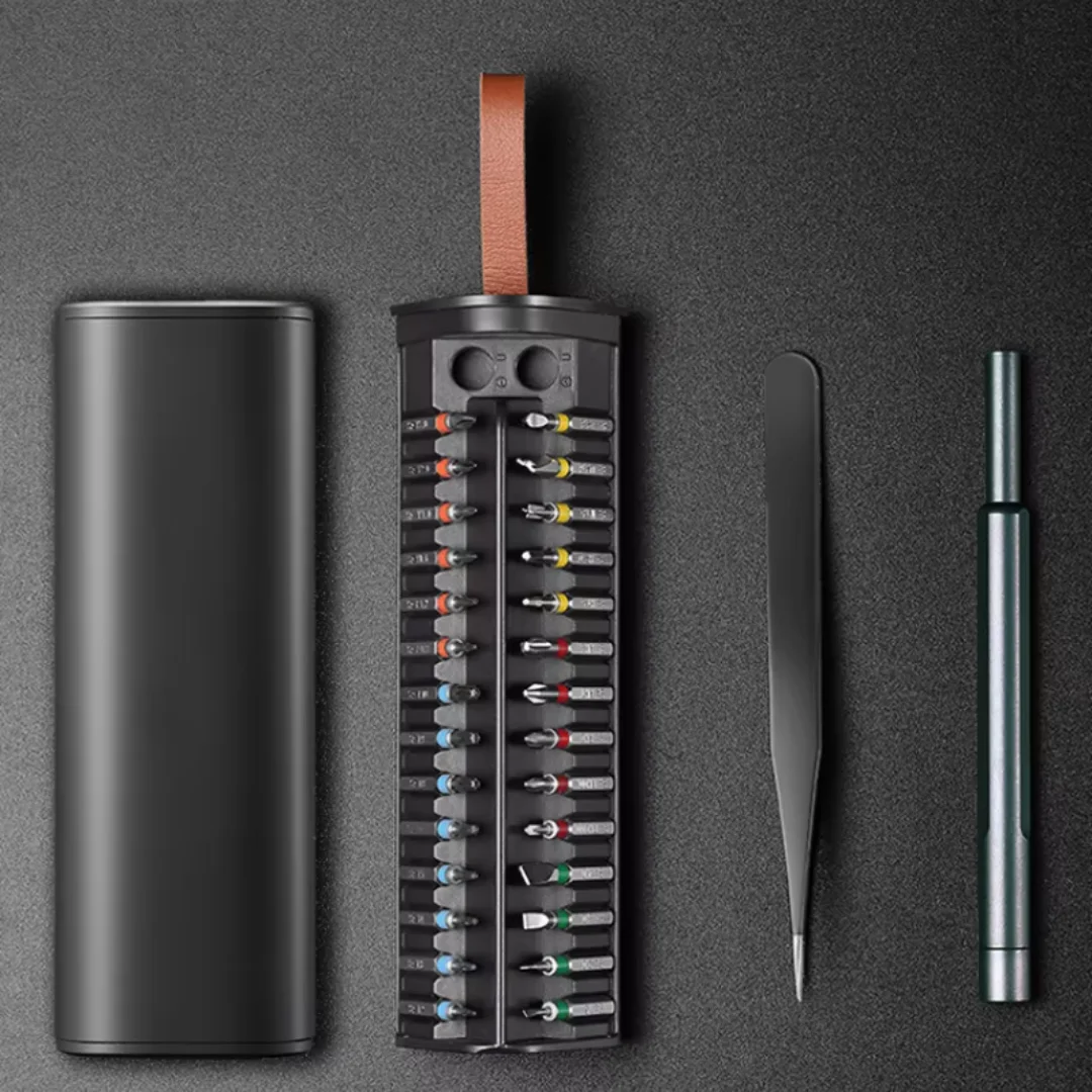 Portable 30 in 1 Screwdriver Aluminum+S2 Alloy Steel Magnetic Bit Household Precision Glass Watch Screw Driver Set Manual Tools