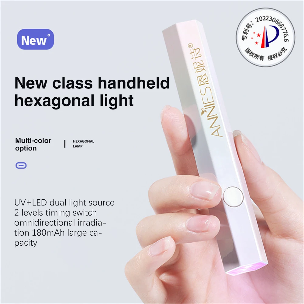 

Quickly Uv Glue/extension Glue/led Glue Phototherapy Machine Dryer 3w Bbq Lights Reduce Burning Sensation Nail Lamp Handheld